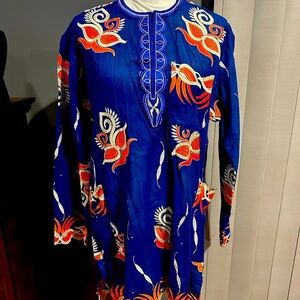 African Mens Clothing Traditional 2 Piece Embroidered Suit Shirt